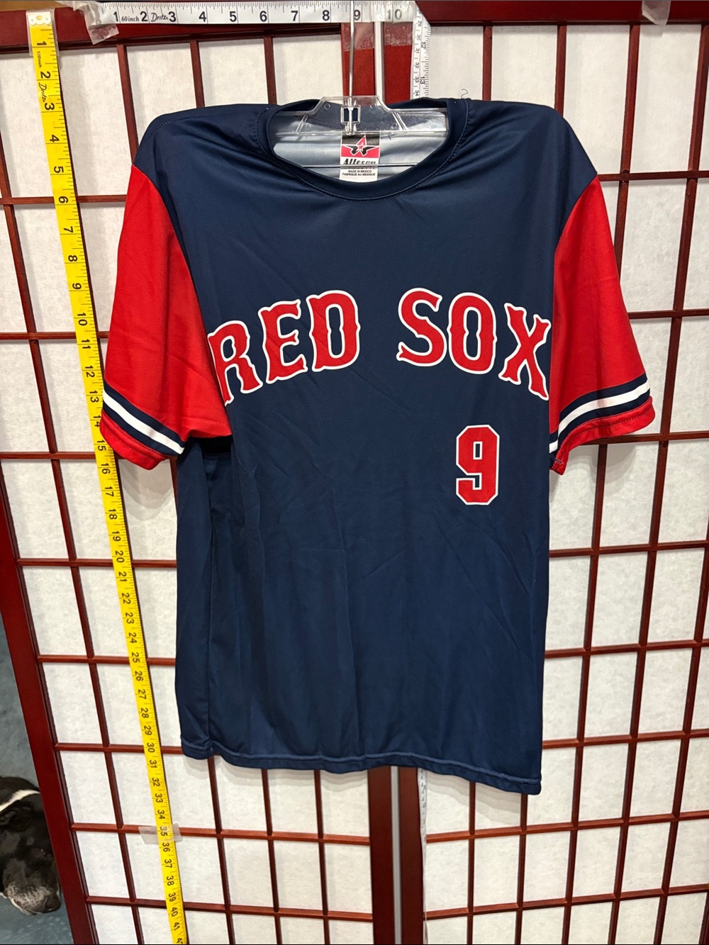 Allstar Men's Navy and Red 'Red Sox' Short Sleeve Tee